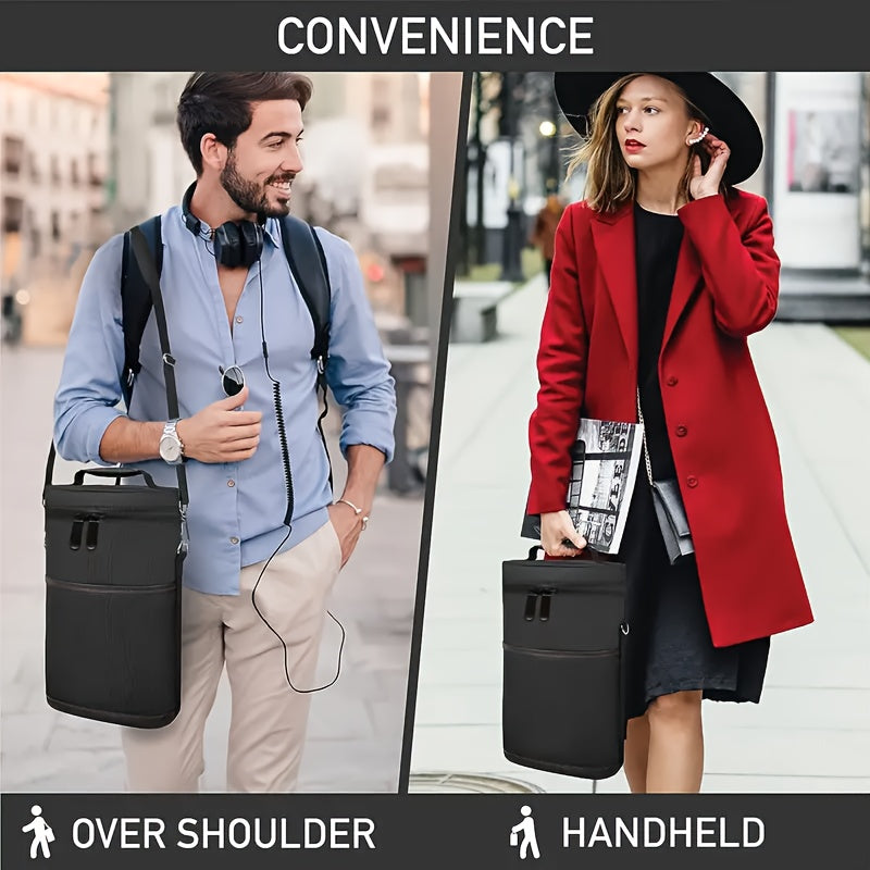 Conjunto de porta-garrafas de vinho portátil- Presente ideal para entusiastas do vinho