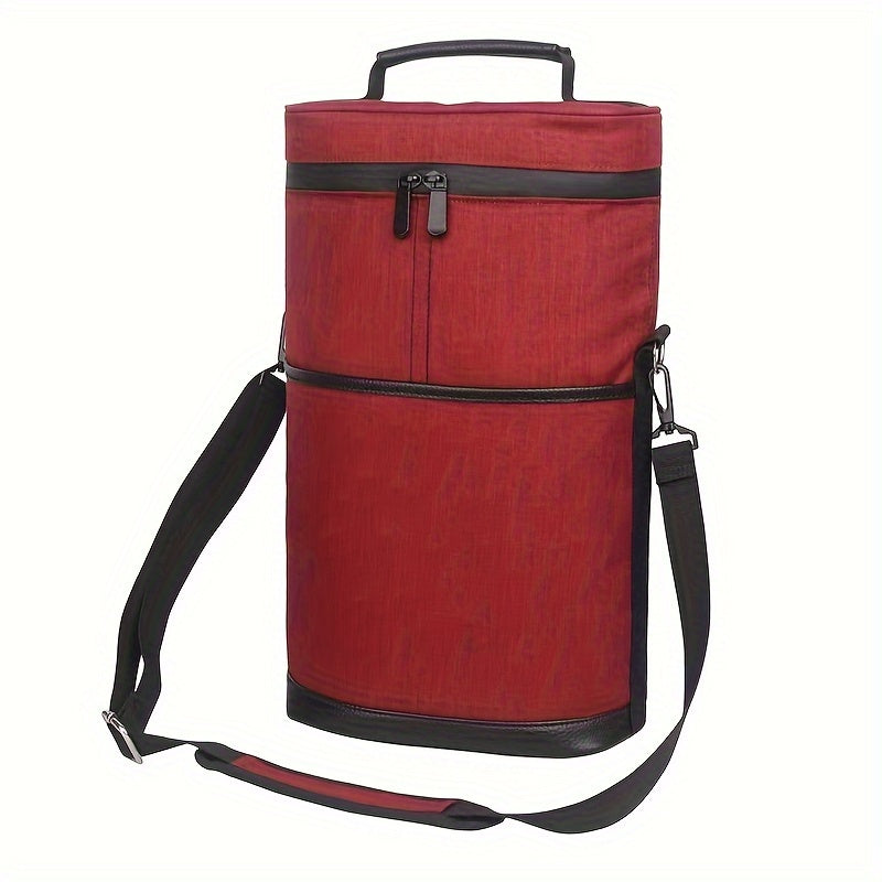 Conjunto de porta-garrafas de vinho portátil- Presente ideal para entusiastas do vinho