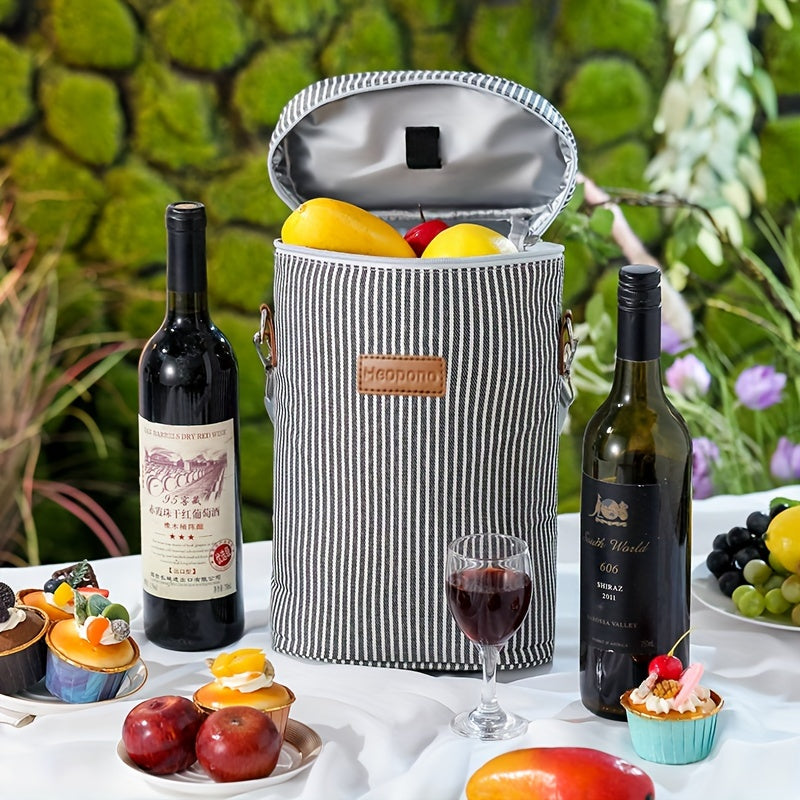 Wine Bottle Cooler Bag - Durable Oxford Fabric