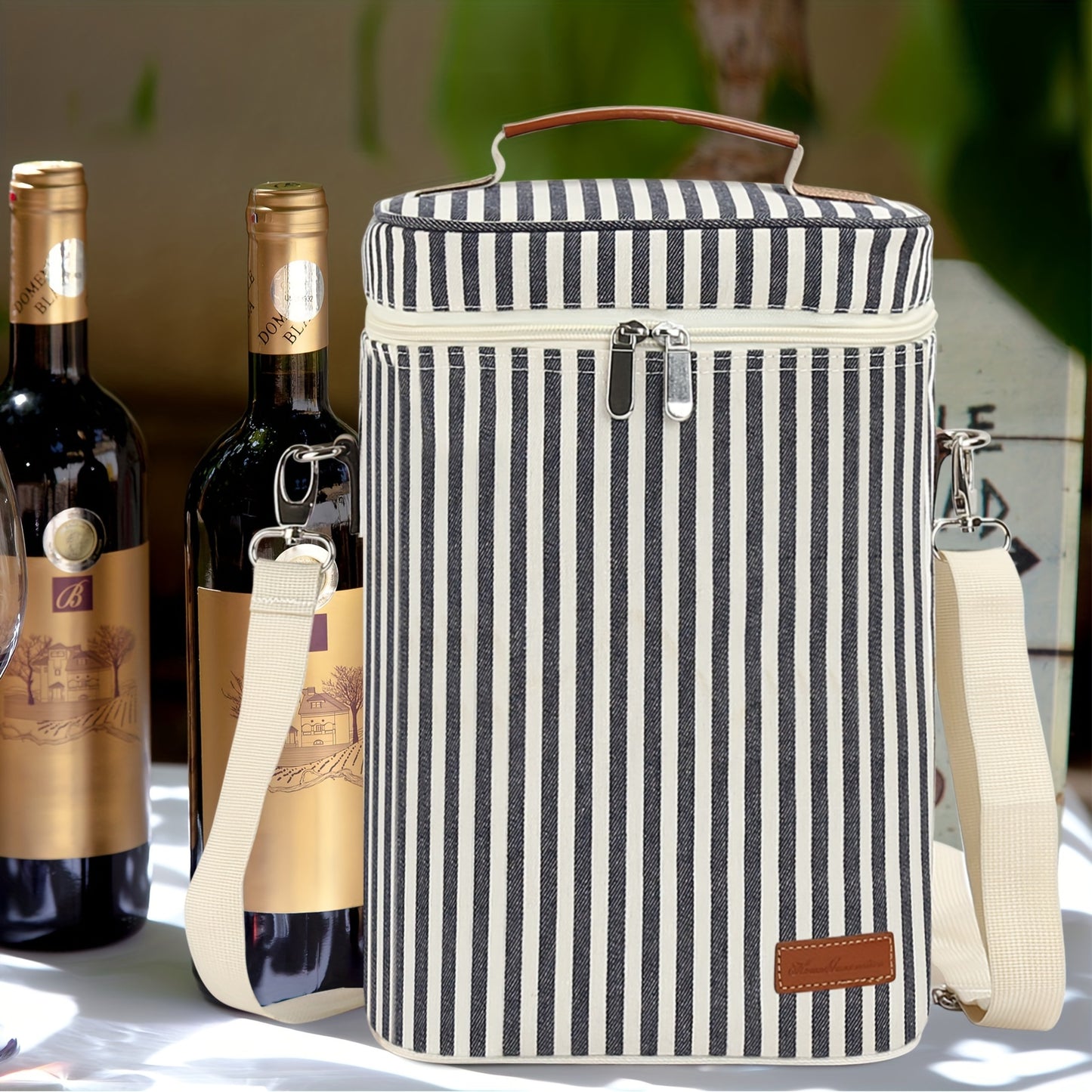 Thermal bag for 4 bottles of wine - with wine opener included