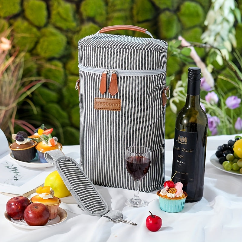 Wine Bottle Cooler Bag - Durable Oxford Fabric