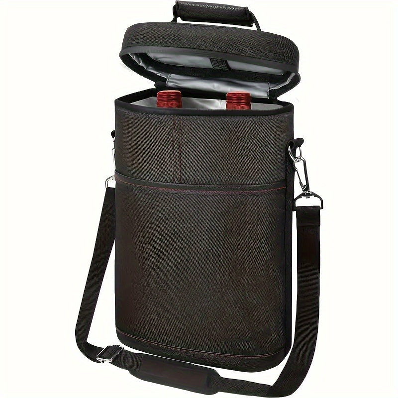 Conjunto de porta-garrafas de vinho portátil- Presente ideal para entusiastas do vinho