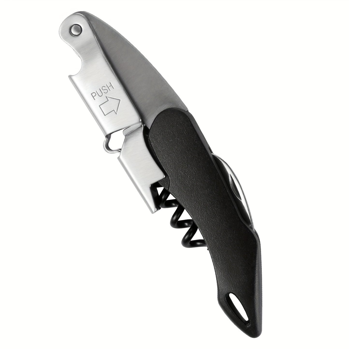 Multifunctional stainless steel corkscrew