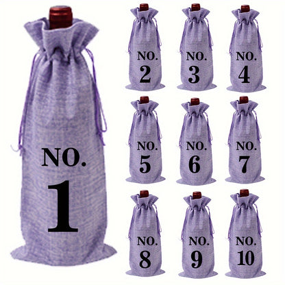 Blind tasting bag set - retro imitation European style