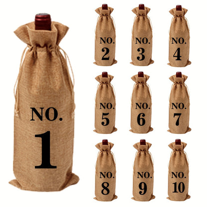 Blind tasting bag set - retro imitation European style