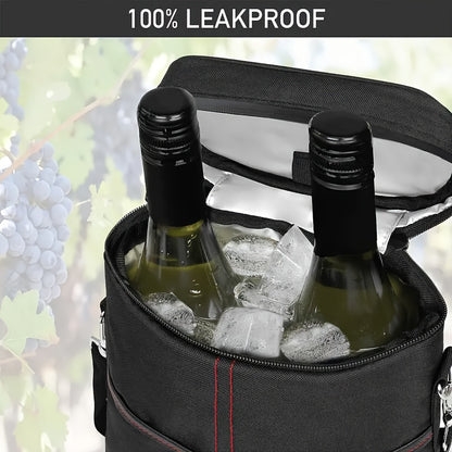 Ensemble de porte-bouteilles de vin portable - Cadeau idéal pour les amateurs de vin