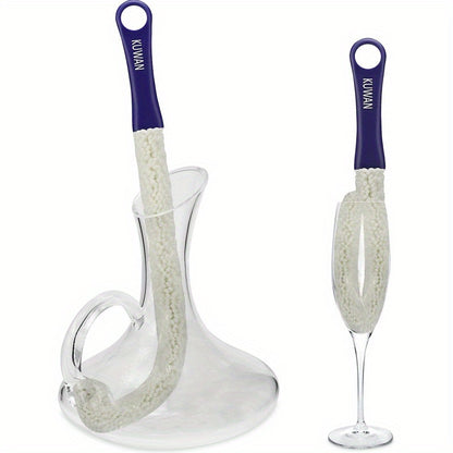 1pc Foldable Wine Decanter Brush - Multifunctional Glass Cleaner