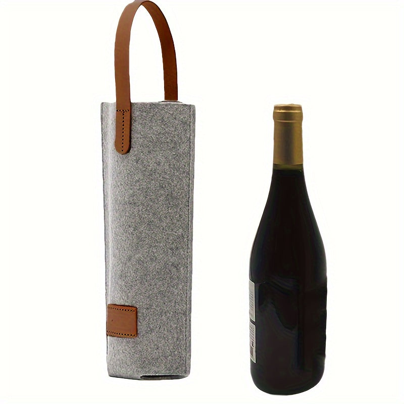 (4 unidades) Bolsa de feltro para vinho - Bolsa de armazenamento