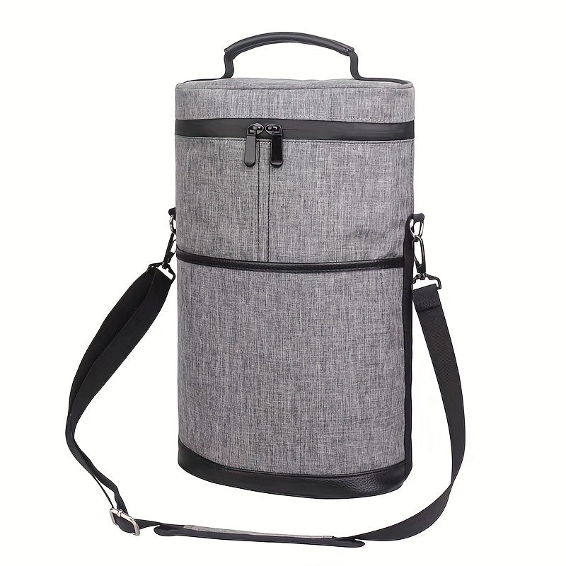 Conjunto de porta-garrafas de vinho portátil- Presente ideal para entusiastas do vinho