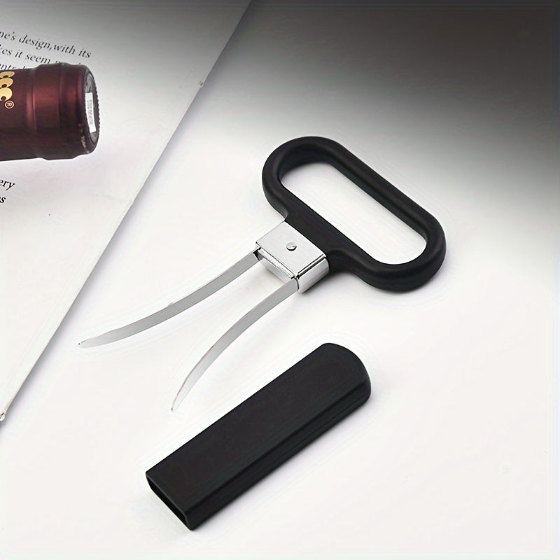 Two-prong wine bottle opener - plastic material