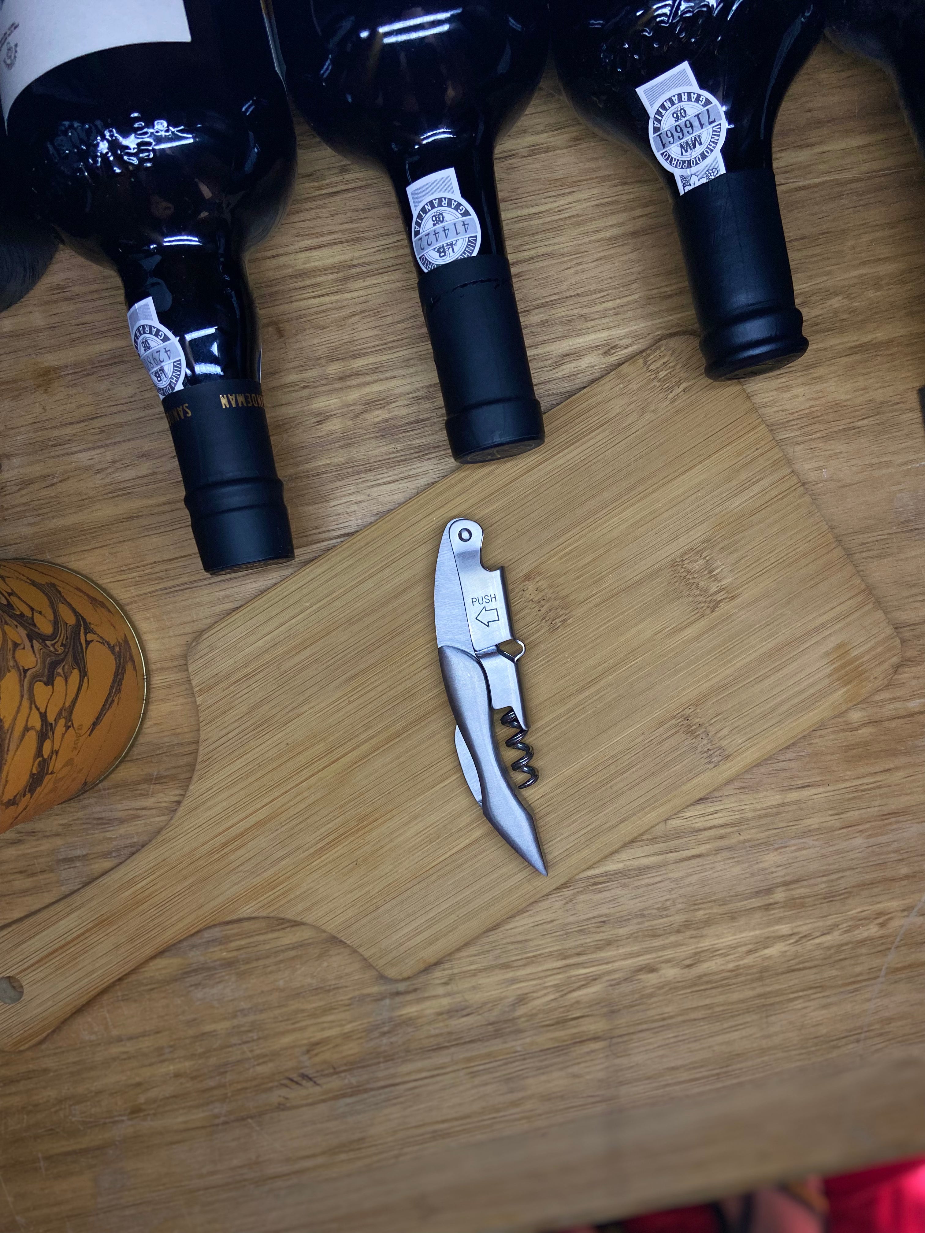 (2 Modelos) Saca-rolhas edição especial todo em INOX  - Design francês