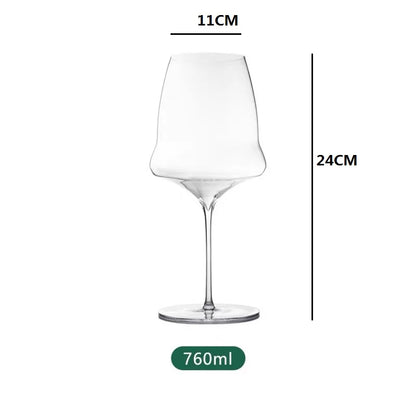 Verre à vin en cristal de qualité supérieure (extrêmement fin 0,5 mm) – Fabriqué à la main