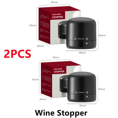 2Pcs Vacuum Cap for Sparkling Wine - Silicone Stopper for Retaining Freshness