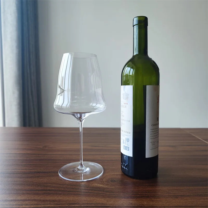 Verre à vin en cristal de qualité supérieure (extrêmement fin 0,5 mm) – Fabriqué à la main