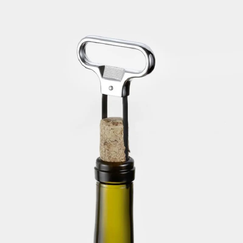 Two-prong wine bottle opener - cork puller