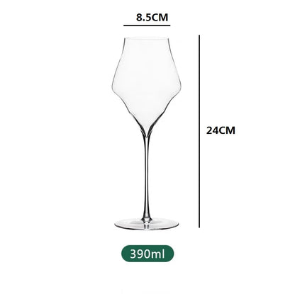 Verre à vin en cristal de qualité supérieure (extrêmement fin 0,5 mm) – Fabriqué à la main