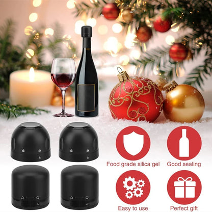 2Pcs Vacuum Cap for Sparkling Wine - Silicone Stopper for Retaining Freshness