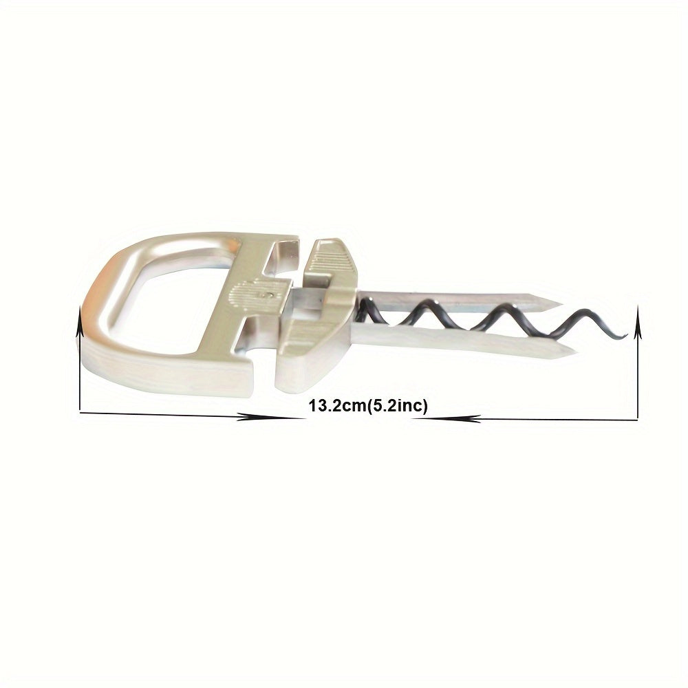 Abridor de vinho de aço inoxidável premium - com saca-rolhas e suporte