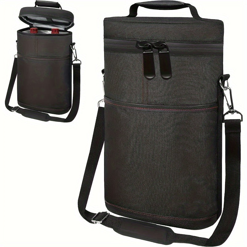 Conjunto de porta-garrafas de vinho portátil- Presente ideal para entusiastas do vinho