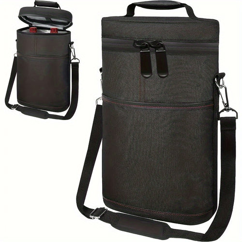 Conjunto de porta-garrafas de vinho portátil- Presente ideal para entusiastas do vinho