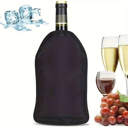 Manga flexível para garrafa de vinho - Capa para resfriamento de bebidas de 750 ml