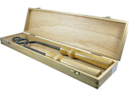 Tenaz de ferro para garrafas de vinho antigas 46 CM / Opener with case (SOMMELIER)